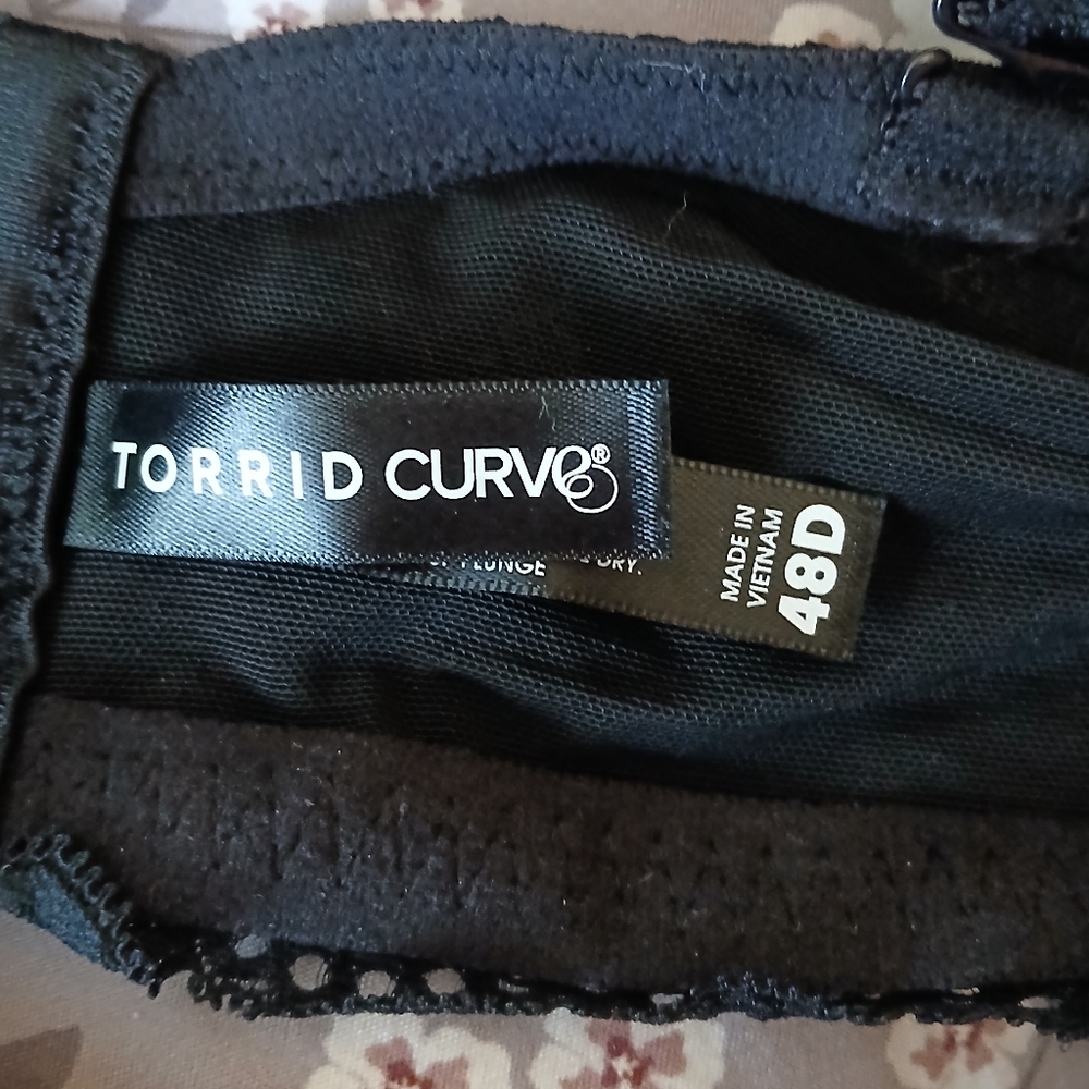 Torrid Black Plunge Lace Women's Bra - Picture 5 of 6